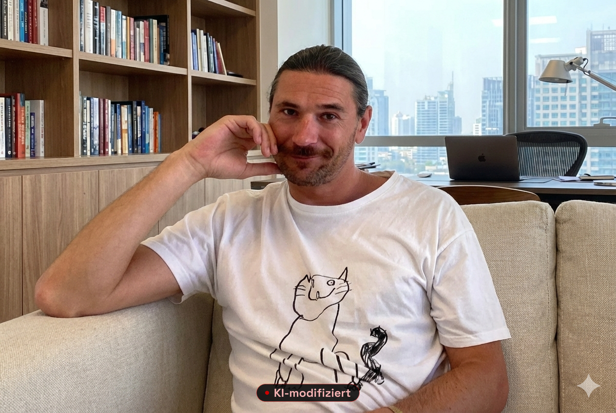 Daniel Schneider – FFWD (KI-modifiziertes Portrait)