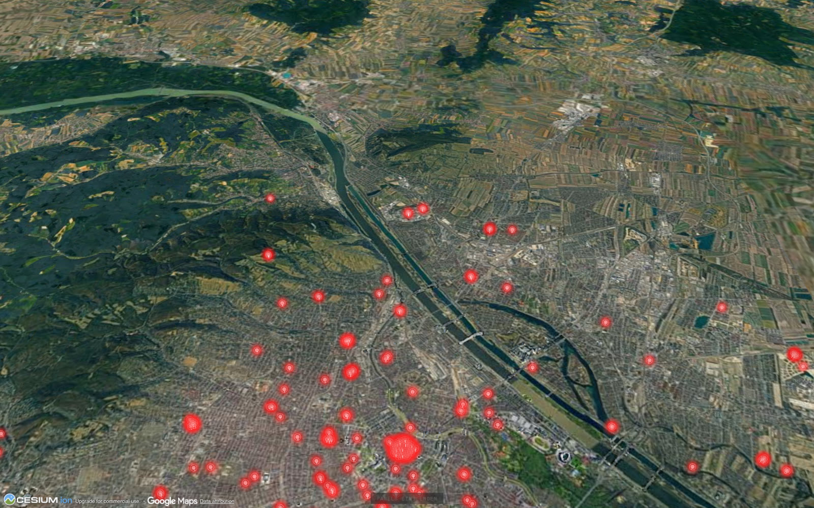 OidaWatch — Überblick über Wien in 3D mit News-Pins